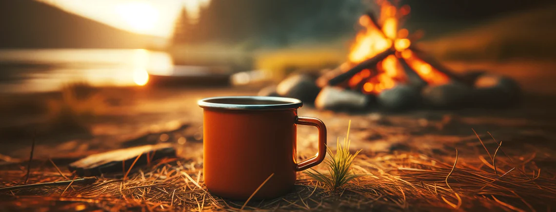 kubek w stylu vintage