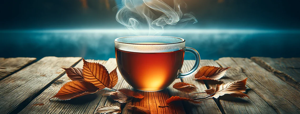 Szklany przezroczysty kubek do herbaty