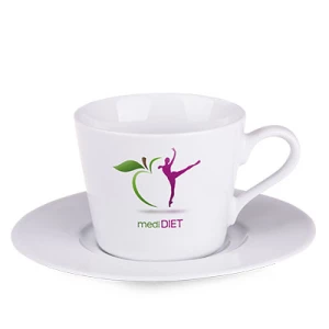 Porcelanowa Filiżanka Reklamowa z Własnym Nadrukiem