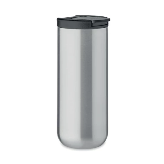 Dwuścienny kubek 330ml, srebrny
