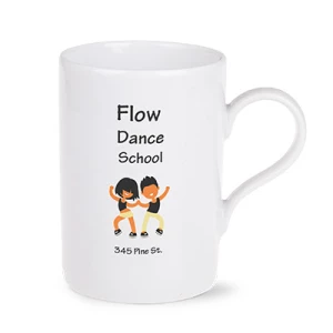Porcelanowy kubek reklamowy 280 ml, biały