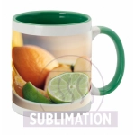 Kubek ze zdjęciem, zielone na węwnątrz