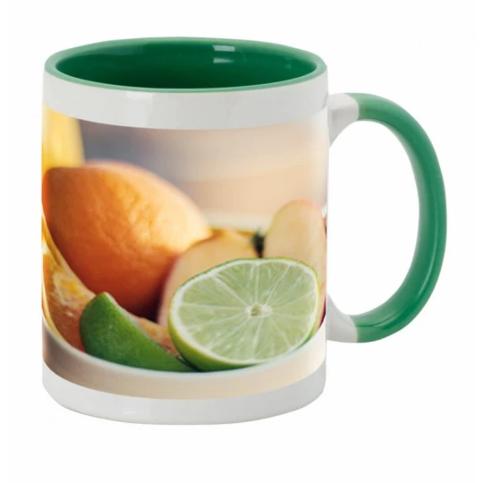 Kubek ze zdjęciem, zielone na węwnątrz