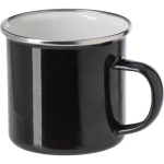 czarny kubek retro 350 ml