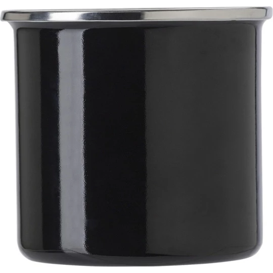 czarny kubek retro 350 ml
