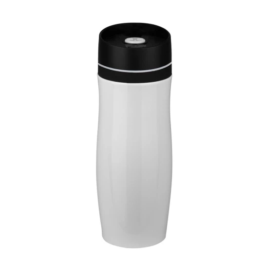 Biały kubek termiczny z własnym logo, 400 ml