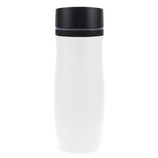 Biały kubek termiczny z własnym logo, 400 ml