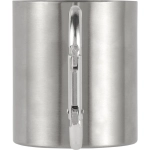 kubek metalowy turystyczny 185 ml z karabińczykiem