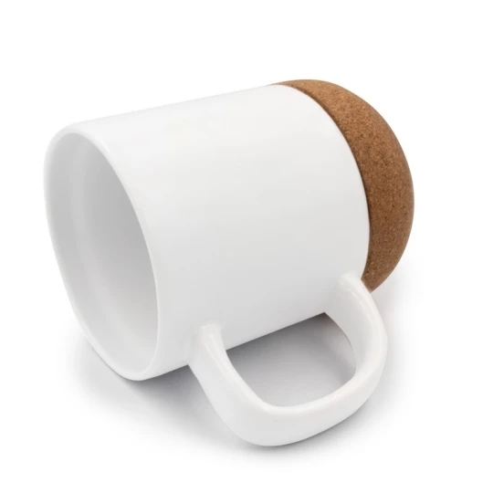 Kubek ceramiczny 370 ml z korkowym spodem, własny napis lub zdjęcie