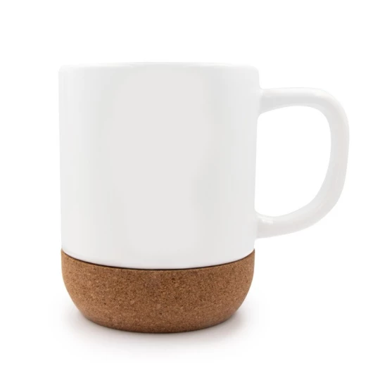 Kubek ceramiczny 370 ml z korkowym spodem, własny napis lub zdjęcie