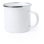 Kubek emaliowany ze zdjęciem, 380 ml | Biały